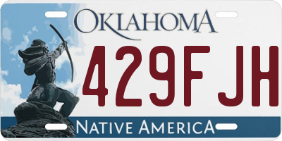 OK license plate 429FJH