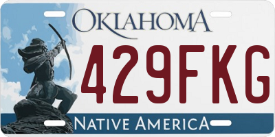 OK license plate 429FKG