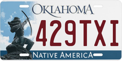 OK license plate 429TXI