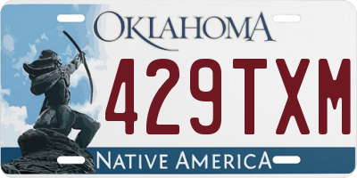 OK license plate 429TXM