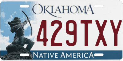 OK license plate 429TXY