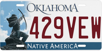 OK license plate 429VEW