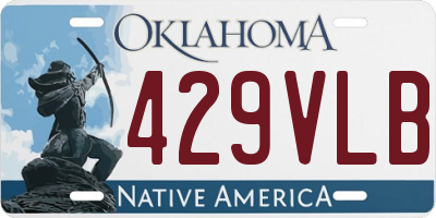 OK license plate 429VLB