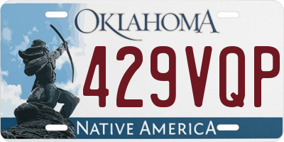 OK license plate 429VQP