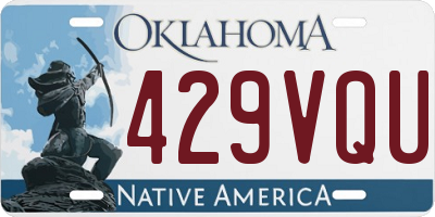 OK license plate 429VQU