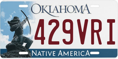 OK license plate 429VRI