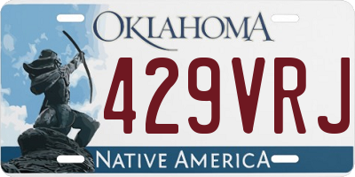 OK license plate 429VRJ