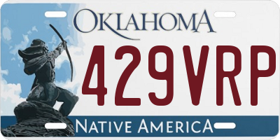 OK license plate 429VRP