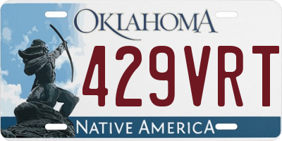 OK license plate 429VRT
