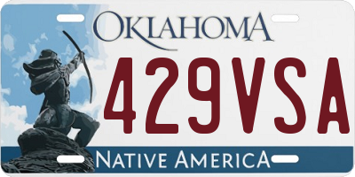 OK license plate 429VSA