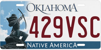 OK license plate 429VSC