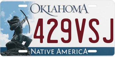 OK license plate 429VSJ