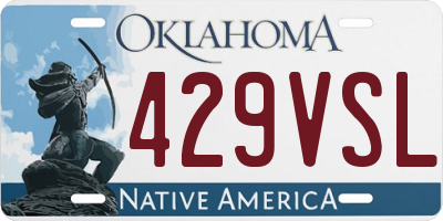 OK license plate 429VSL
