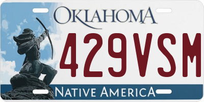 OK license plate 429VSM