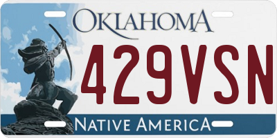 OK license plate 429VSN