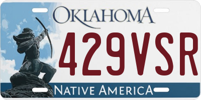 OK license plate 429VSR