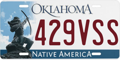OK license plate 429VSS