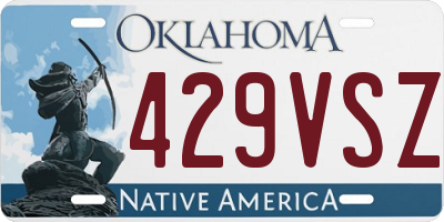 OK license plate 429VSZ