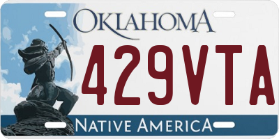 OK license plate 429VTA