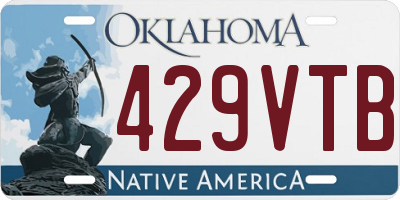 OK license plate 429VTB