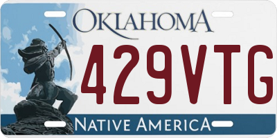 OK license plate 429VTG