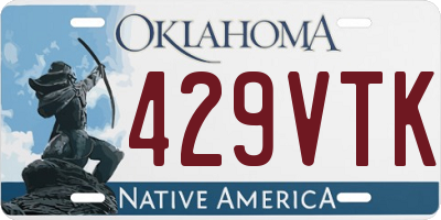 OK license plate 429VTK