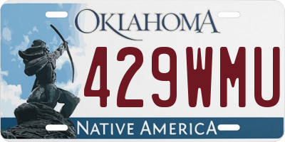 OK license plate 429WMU