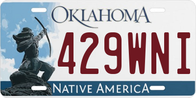 OK license plate 429WNI