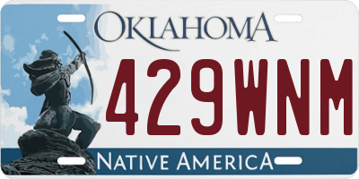 OK license plate 429WNM