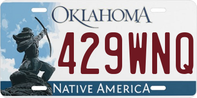 OK license plate 429WNQ