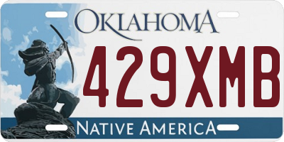 OK license plate 429XMB