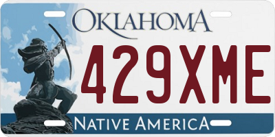 OK license plate 429XME