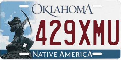 OK license plate 429XMU
