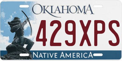 OK license plate 429XPS