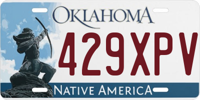 OK license plate 429XPV