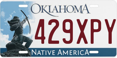 OK license plate 429XPY