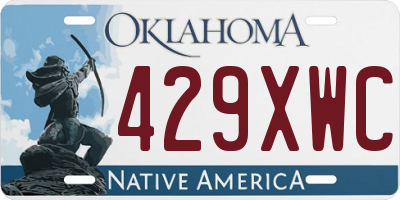 OK license plate 429XWC