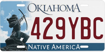 OK license plate 429YBC