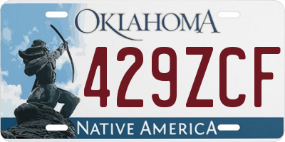 OK license plate 429ZCF