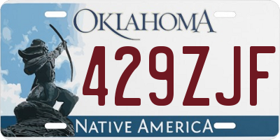 OK license plate 429ZJF