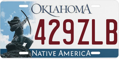 OK license plate 429ZLB