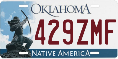 OK license plate 429ZMF