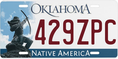 OK license plate 429ZPC