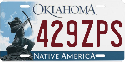 OK license plate 429ZPS