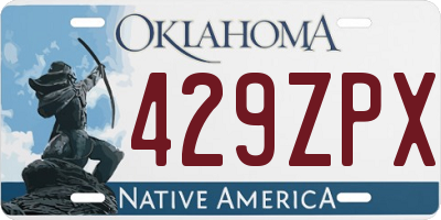 OK license plate 429ZPX