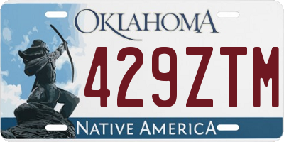OK license plate 429ZTM
