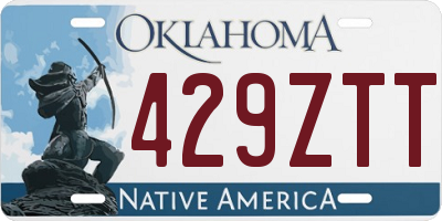 OK license plate 429ZTT