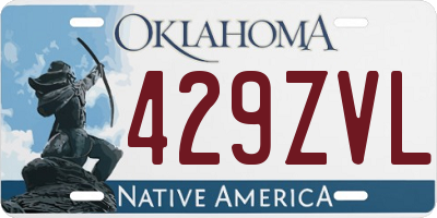 OK license plate 429ZVL