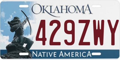 OK license plate 429ZWY