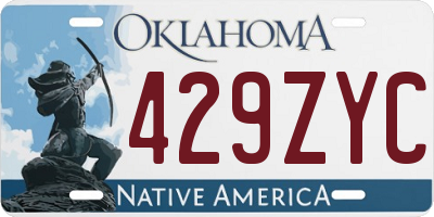 OK license plate 429ZYC